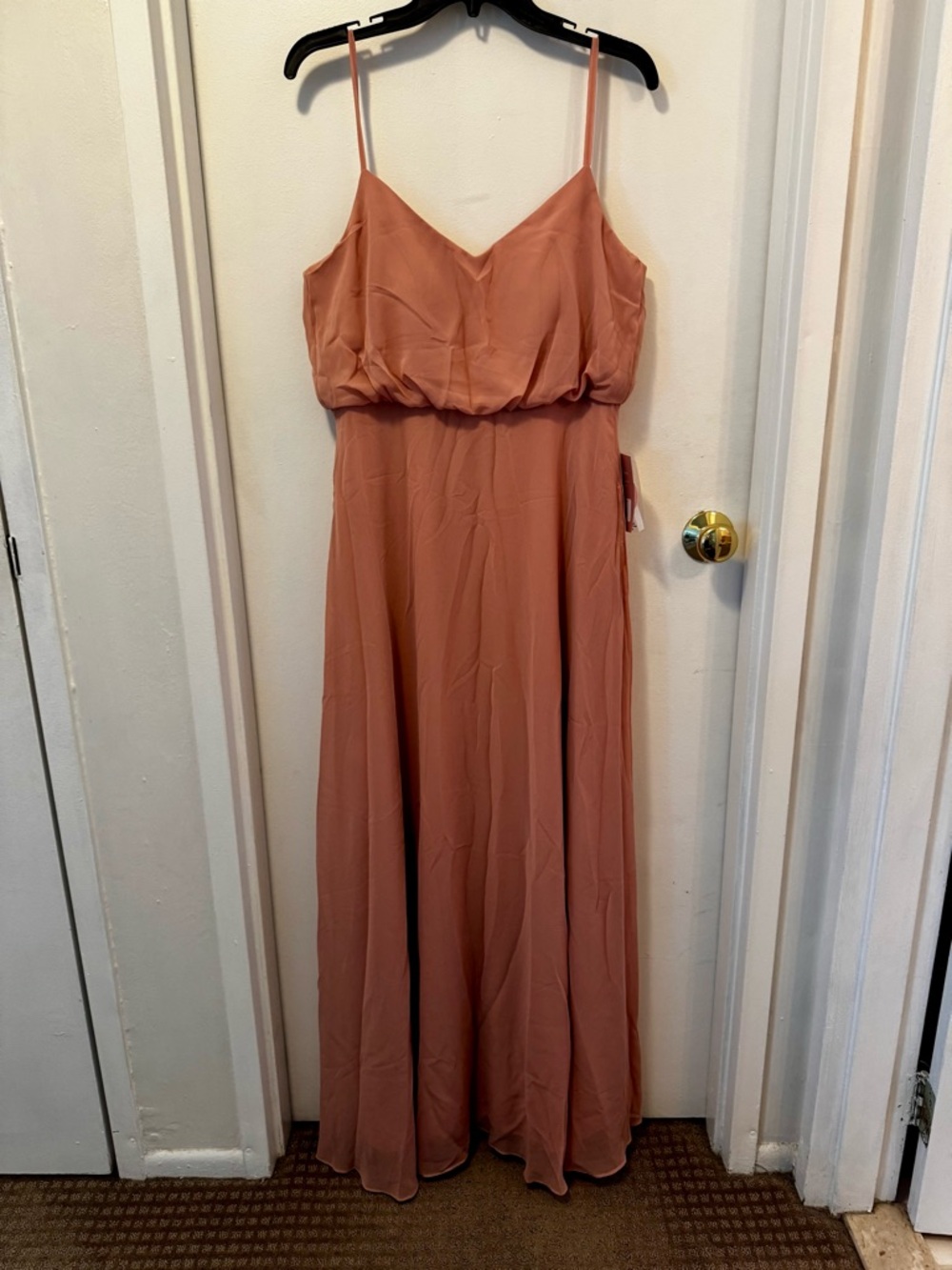 Birdy Grey Dusty Rose Maxi Dress with Spaghetti Straps